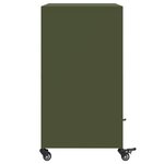 vidaXL Buffet vert olive 68 5x39x72 cm acier laminé à froid