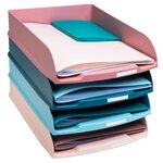 Set De 4 Corbeilles À Courrier Combo Styli Skandi - Couleurs Assorties - Exacompta
