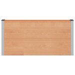 vidaXL Jardinière surélevée Marron 150 x 30 x 72 cm WPC et Aluminium