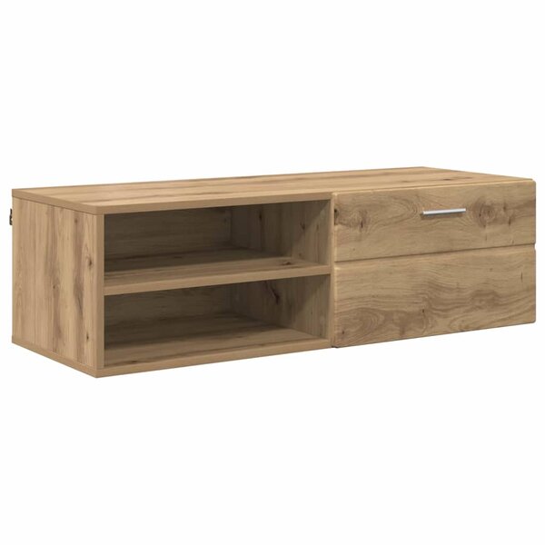 vidaXL Meuble TV chêne artisanal 100.5 x 39 x 30 cm Bois d'ingénierie
