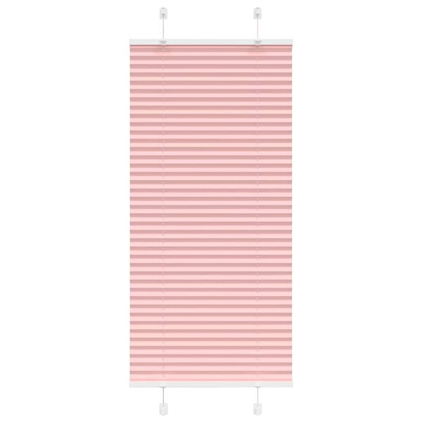 vidaXL Store plissé rose 65x150 cm largeur du tissu 64 4 cm polyester