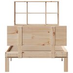 vidaXL Lit bibliothèque sans matelas 100x200 cm bois massif de pin