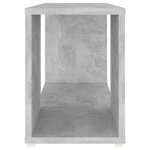 vidaXL Meuble TV Gris béton 60x24x32 cm Bois d'ingénierie