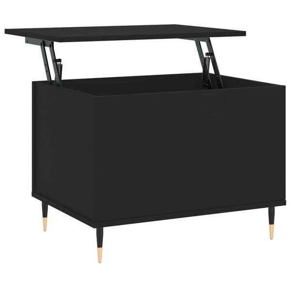 vidaXL Table basse Noir 60x44 5x45 cm Bois d'ingénierie