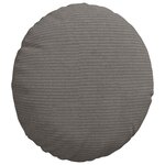 vidaXL Coussins de siège 2 Pièces Gris clair Ø 30 x 13 cm
