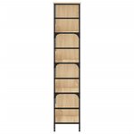 vidaXL Bibliothèque chêne sonoma 78 5x33x153 cm bois d'ingénierie
