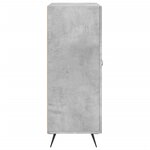 vidaXL Buffet gris béton 69 5x34x90 cm bois d'ingénierie