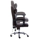 Chaise fauteuil siège de bureau informatique étude de massage similicuir brun 02_0024016