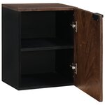 vidaXL Armoire de salle de bain suspendue – 38x33.5x48 cm Bois massif et bois reconstitué