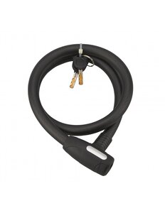 THIRARD - Antivol à clé Stunt  câble acier  vélo  18mmx1m  2 clés  noir