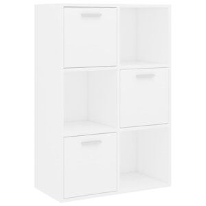 vidaXL Armoire de rangement Blanc 60x29 5x90 cm Bois d'ingénierie