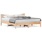 vidaXL Cadre de lit sans matelas 200x200 cm bois massif de pin