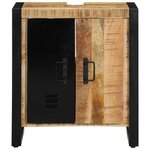 vidaXL Cabinet de Salle de Bain Marron Bois de manguier massif