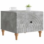 vidaXL Table basse Gris béton 49 x 50 x 40 cm Bois d'ingénierie