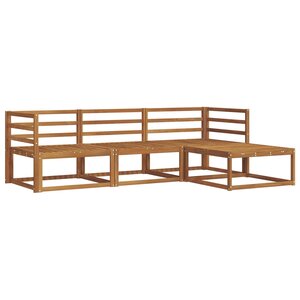 vidaXL Ensemble de canapés d'extérieur 4 pc Naturel