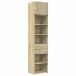 vidaXL Armoire de rangement mince chêne sonoma 50x42 5x225 cm