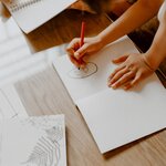 Carnet dos carré collé pages blanches - La vie est belle