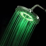 SCHÜTTE Pomme de douche avec éclairage LED GALAXIS chrome