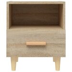 Vidaxl tables de chevet 2 pièces chêne sonoma 40x35x47 cm