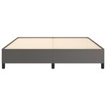 vidaXL Cadre de lit sans matelas gris 160x200 cm similicuir