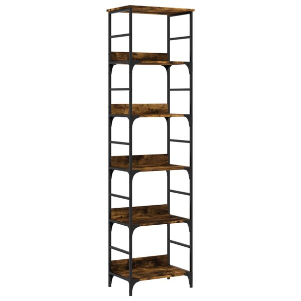 vidaXL Bibliothèque chêne fumé 50x33x188 5 cm bois d'ingénierie