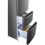 TRIOMPH THFD298NFIX Réfrigérateur - 298L - Froid ventilé total - Classe A++ - Design Inox Look