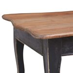vidaXL Table basse Noir 120x60x45 cm Bois d'acajou massif