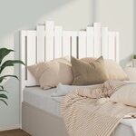 vidaXL Tête de lit Blanc 126x4x110 cm Bois massif de pin