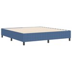 vidaXL Lit à ressorts Bleu 180 x 200 cm Tissu en velours côtelé