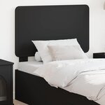 vidaXL Tête de lit avec tête de lit Chêne noir 80 cm Bois d'ingénierie