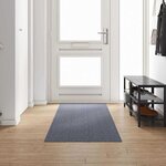 vidaXL Tapis Couloir Gris clair 80 x 300 cm tissu