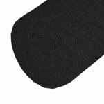 vidaXL Coussins d'accent 2 Pièces Noir Ø 15 x 40 cm tissu