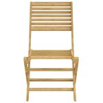 vidaXL Chaises pliables de jardin lot de 2 bois massif d'acacia