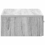 vidaXL Table d'appoint murale Sonoma gris 59 x 34 5 x 17 cm