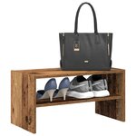 vidaXL Étagère à chaussures empilable vieux bois 60x30x30 5 cm