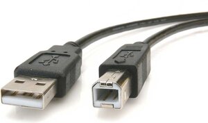 Cable USB 2.0 Gembird type AB M/M - 1,80m (Noir)