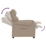 vidaXL Fauteuil inclinable Cappuccino Similicuir