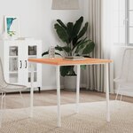 vidaXL Dessus de table 70x70x2 5 cm carré bois massif de hêtre