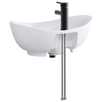vidaXL Lavabo de salle de bains Noir Mat 59 x 35 x 21 cm métal