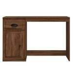 vidaXL Bureau avec tiroir chêne marron 115x50x75 cm bois d'ingénierie