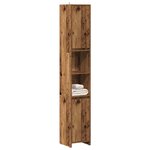 vidaXL Armoire salle de bain vieux bois 30x30x183 5 cm bois ingénierie