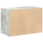 vidaXL Armoire avec 2 tiroirs gris béton 60x31x40 cm bois d'ingénierie