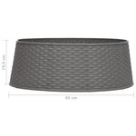 vidaXL Jupe de sapin de Noël Marron Ø65x19 5 cm