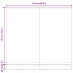 vidaXL Tissu de remplacement de store pour cadre 2.5x2 m Anthracite