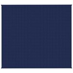 vidaXL Couverture lestée Bleu 200x220 cm 9 kg Tissu