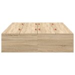 vidaXL Cadre de lit avec rangement Chêne Sonoma 120 x 190 cm