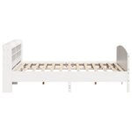 vidaXL Cadre de lit sans matelas blanc 200x200 cm bois massif de pin