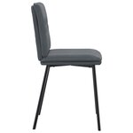 vidaXL Chaises à manger lot de 6 gris foncé velours