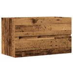 vidaXL Armoire d'évier vieux bois 90x38 5x45 cm bois d'ingénierie