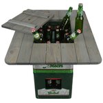 Esschert Design Dessus de table pour caisse de bière Gris